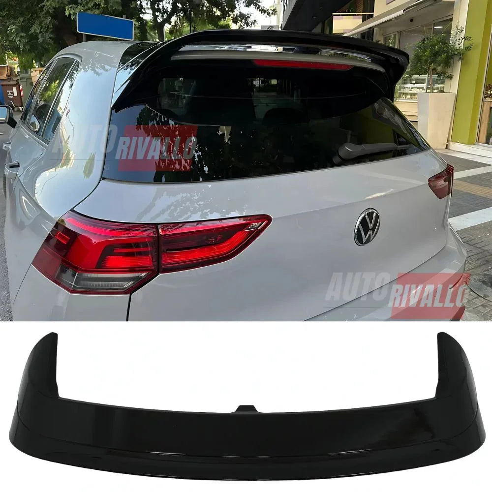 VW Golf 8 MK8 2019-2024 Spoiler Tetto Posteriore Nero Lucido - autorivallo