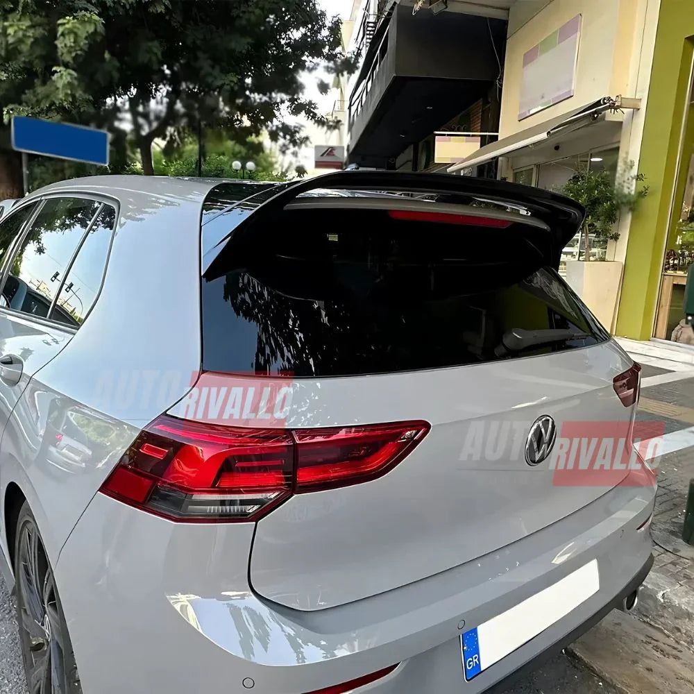 VW Golf 8 MK8 2019-2024 Spoiler Tetto Posteriore Nero Lucido - autorivallo