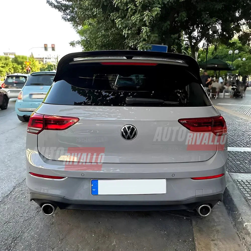 VW Golf 8 MK8 2019-2024 Spoiler Tetto Posteriore Nero Lucido - autorivallo
