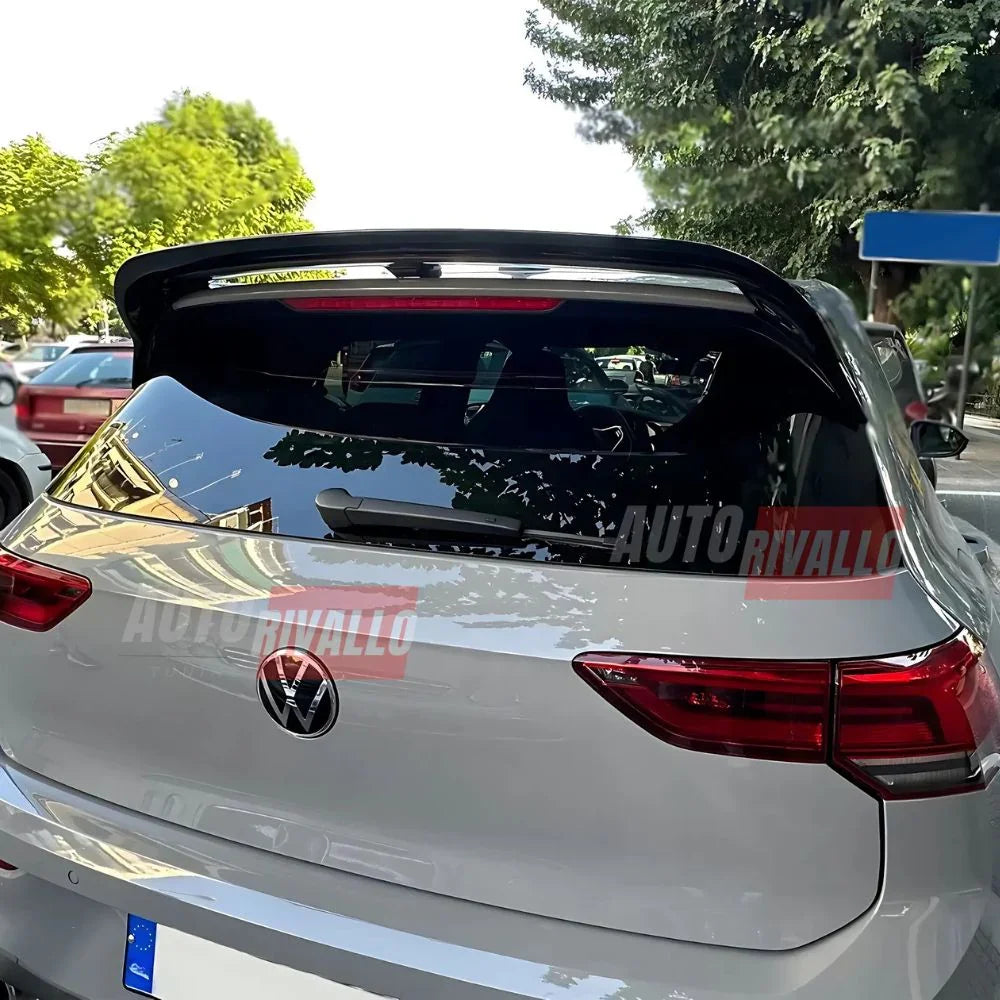 VW Golf 8 MK8 2019-2024 Spoiler Tetto Posteriore Nero Lucido - autorivallo