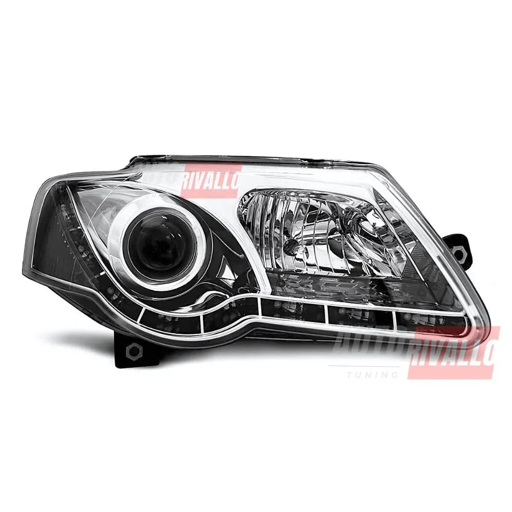 VW Passat 3C B6 2005-2010 Fari Anteriori Con Luci Diurne LED - autorivallo
