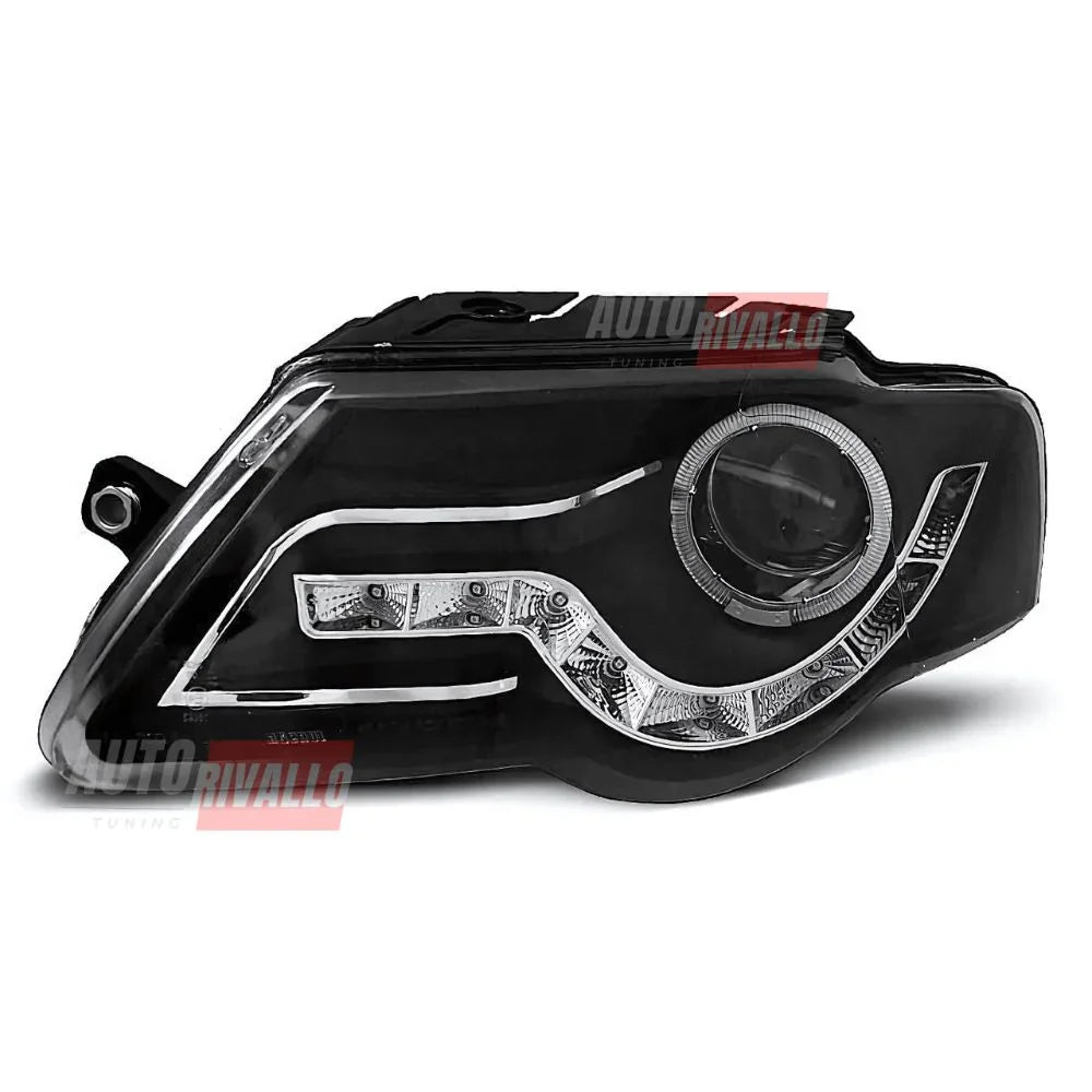 VW Passat 3C B6 2005-2010 Fari Anteriori a LED Angel Eyes - autorivallo