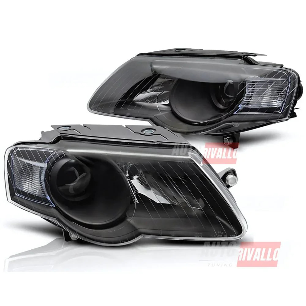 VW Passat 3C B6 2005-2010 Fari Anteriori Nero Xenon Look - autorivallo