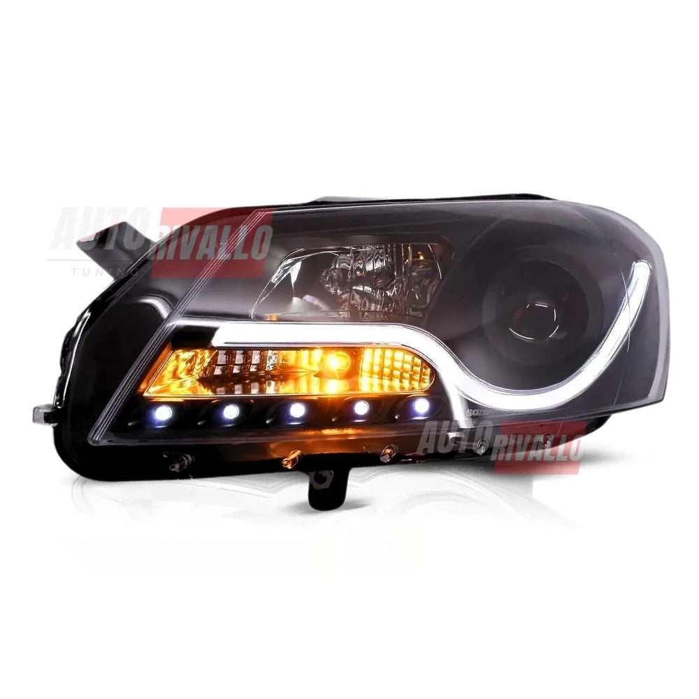 VW Passat B7 2010-2014 Fari Anteriori LED Lightube Neri - autorivallo