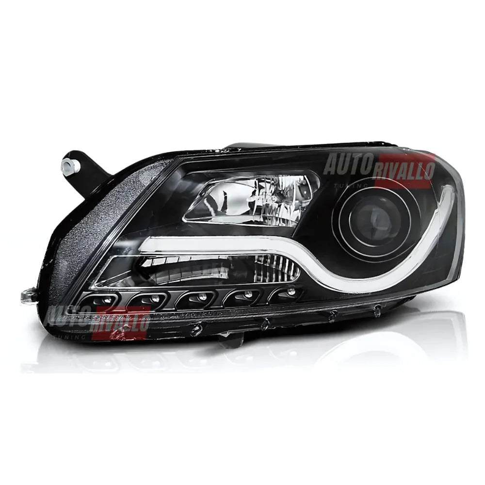 VW Passat B7 2010-2014 Fari Anteriori LED Lightube Neri - autorivallo