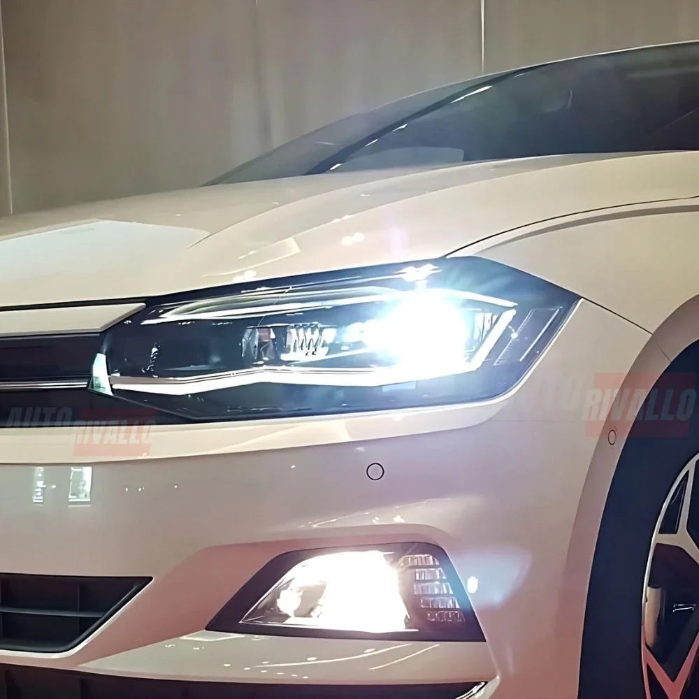 VW Polo MK6 AW 2017-2021 Fari Anteriori LED R-Line Design - autorivallo