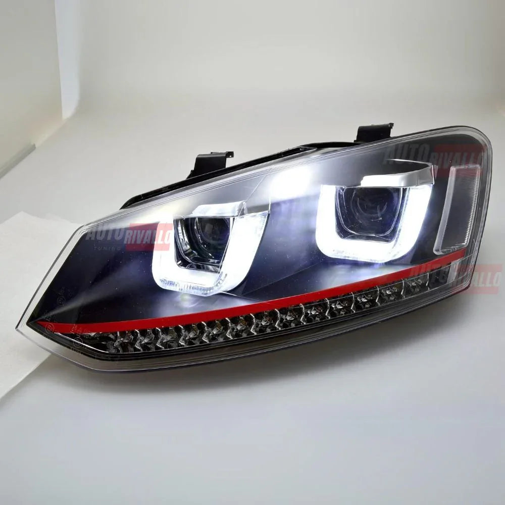 VW Polo 6R 6C 2009-2017 Fari Anteriori LED Frecce Dinamiche - autorivallo