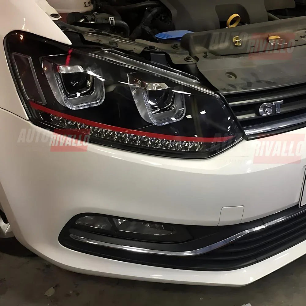 VW Polo 6R 6C 2009-2017 Fari Anteriori LED Frecce Dinamiche - autorivallo
