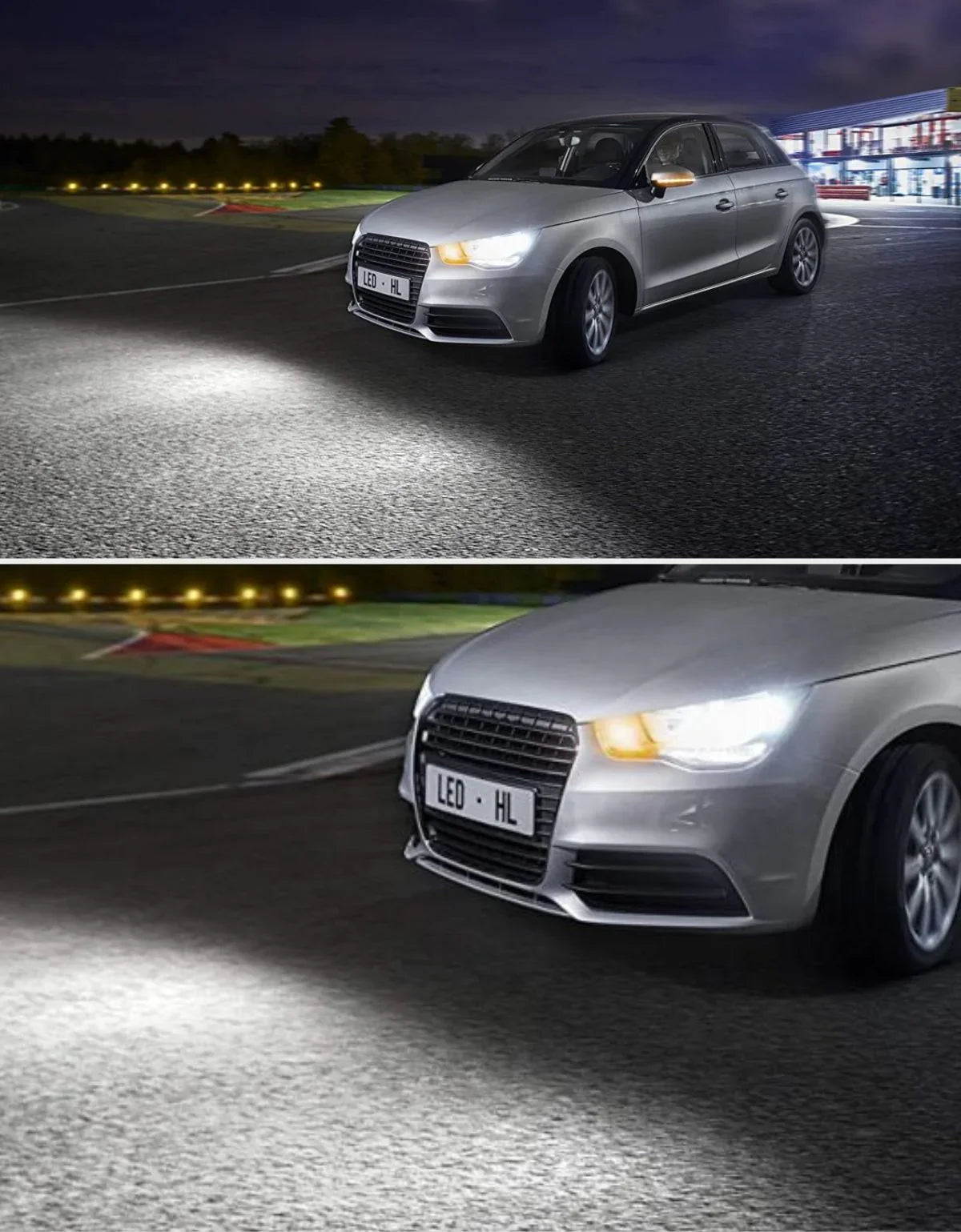 VW Polo 6R 6C 09-17 Kit Lampade H7 LED Fari Lenticolari Bianco - autorivallo