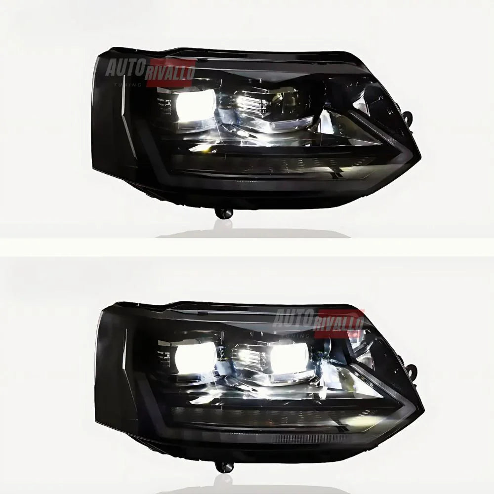 VW T5 Facelift 2010-2015 Fari Anteriori Full LED Frecce SEQ - autorivallo