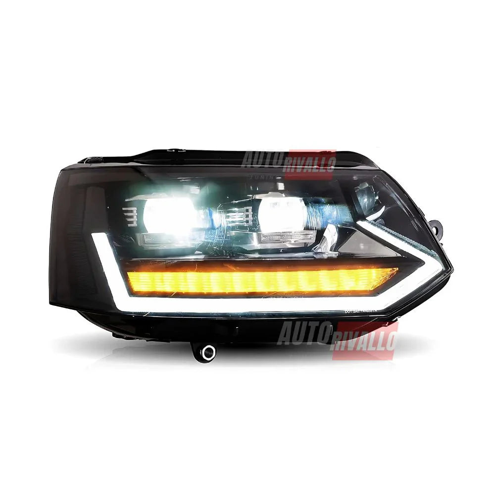 VW T5 Facelift 2010-2015 Fari Anteriori Full LED Frecce SEQ - autorivallo