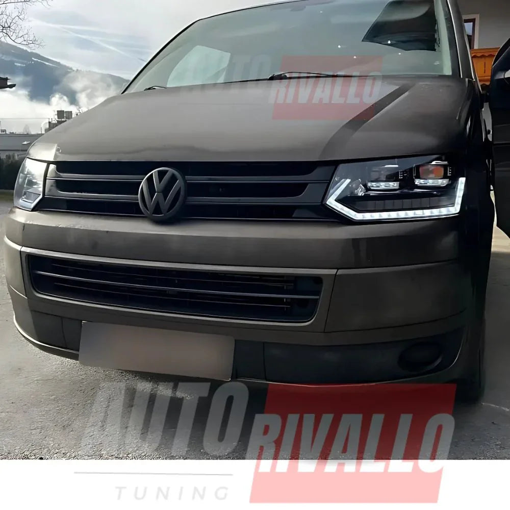 VW T5 Facelift 2010-2015 Fari Anteriori Full LED Frecce SEQ - autorivallo