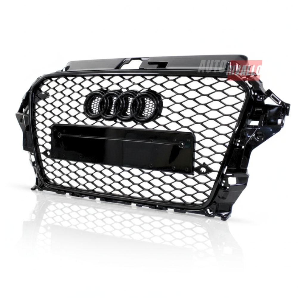 Audi A3 8V 2012-2016 Griglia Anteriore RS3 Look Nero Lucido - autorivallo