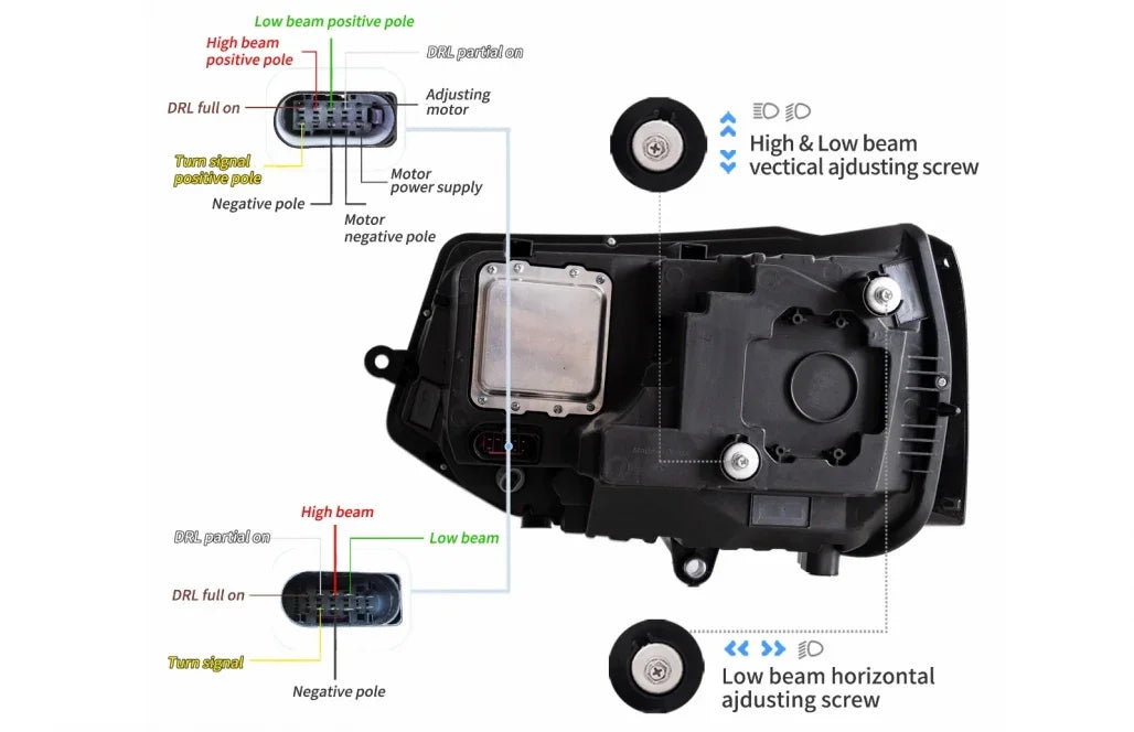VW T5 Facelift 2010-2015 Fari Anteriori Full LED Frecce SEQ - autorivallo