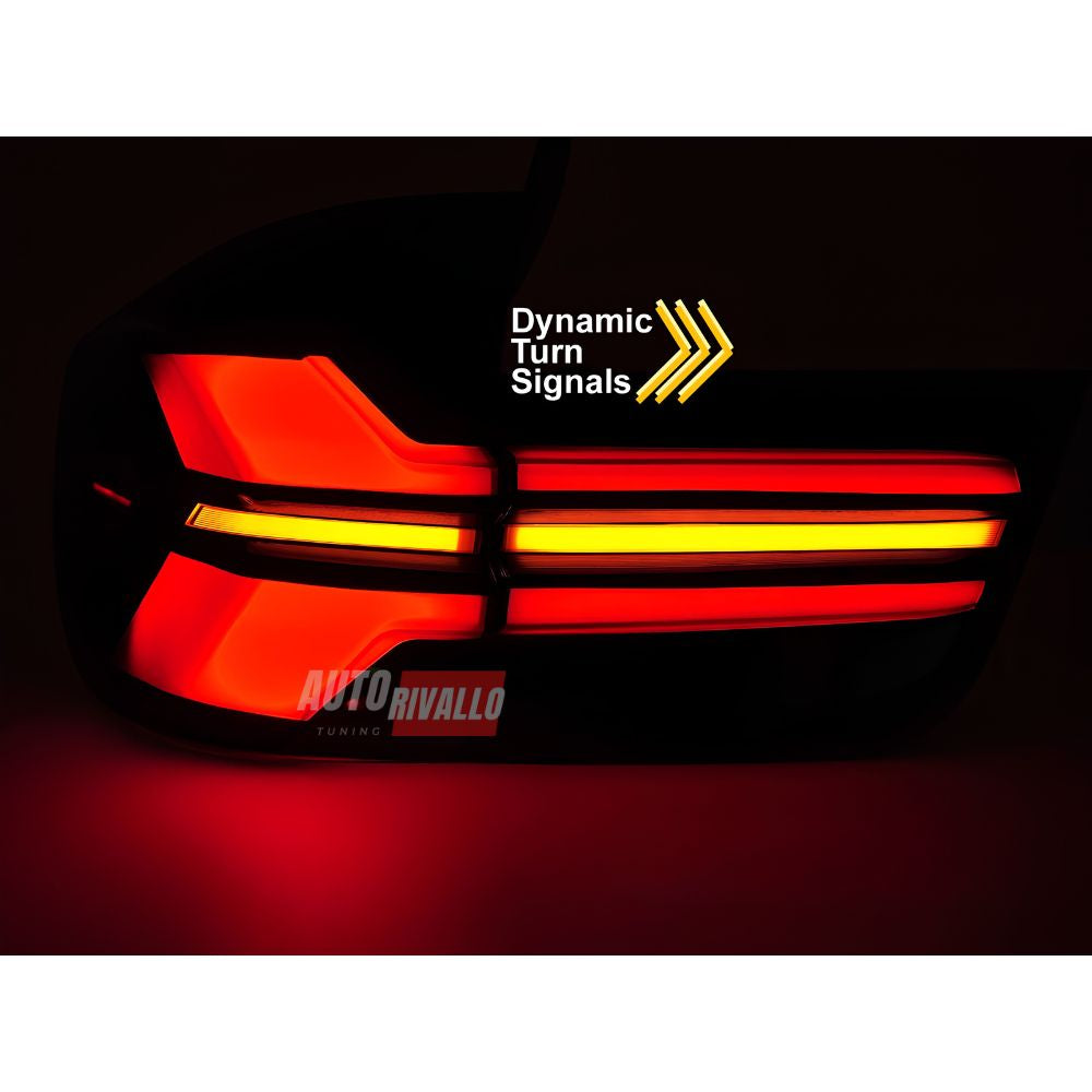 Fanali neri Full LED BMW X5 E70 con indicatori di direzione LED
