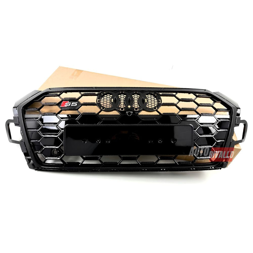 Griglia Anteriore S5 Look Audi A5 F5 Facelift 2019-2024 Nero Lucido