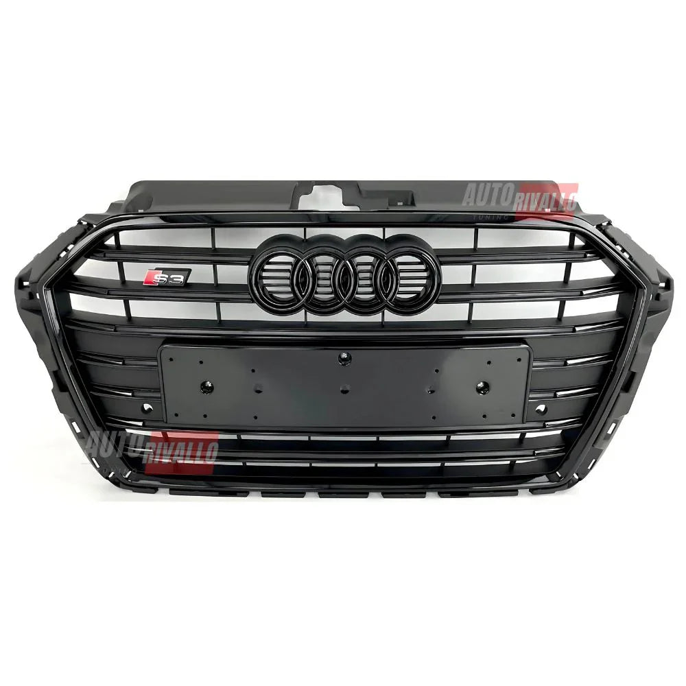 Audi A3 8V 2016-2020 Griglia Anteriore Look S3 Calandra Nera - autorivallo