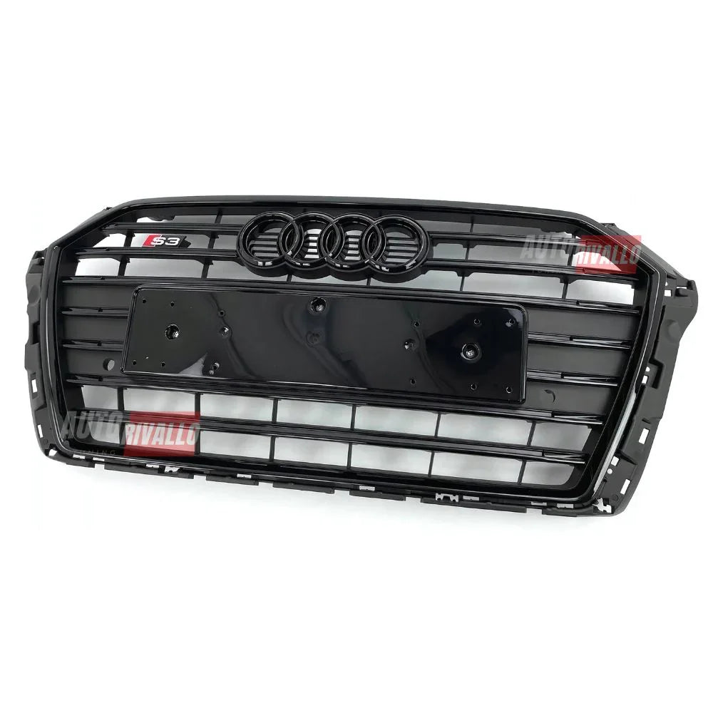 Audi A3 8V 2016-2020 Griglia Anteriore Look S3 Calandra Nera - autorivallo