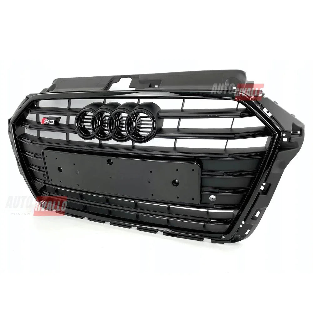 Audi A3 8V 2016-2020 Griglia Anteriore Look S3 Calandra Nera - autorivallo