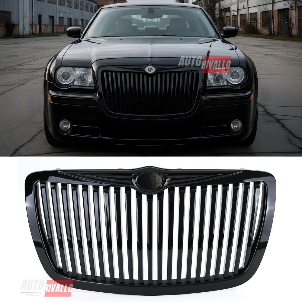 Griglia anteriore RR look nero lucido per Chrysler 300C 2004-2011
