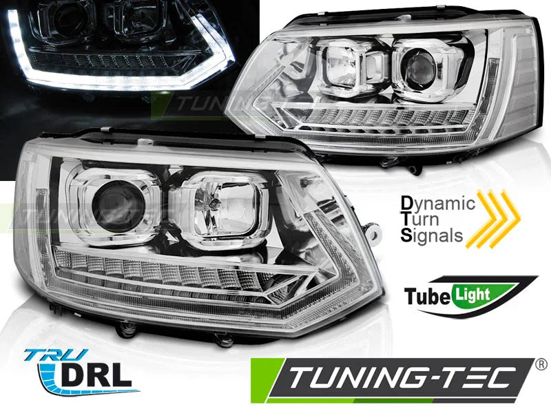 VW T5 2010-2015 Fari Anteriori LED Freccia Sequenziale - autorivallo
