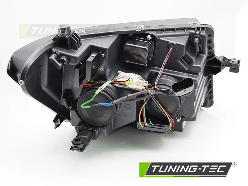 VW Crafter II 2017-2024 Fari Anteriori Full LED Lightube Cromati - autorivallo