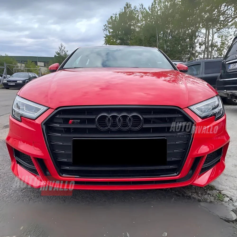 Audi A3 8V 2016-2020 Griglia Anteriore Look S3 Calandra Nera - autorivallo