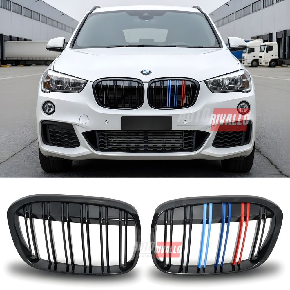 Griglia BMW X1 F48 2015-2019 M-Sport Design nero lucido. Migliora il look della tua auto