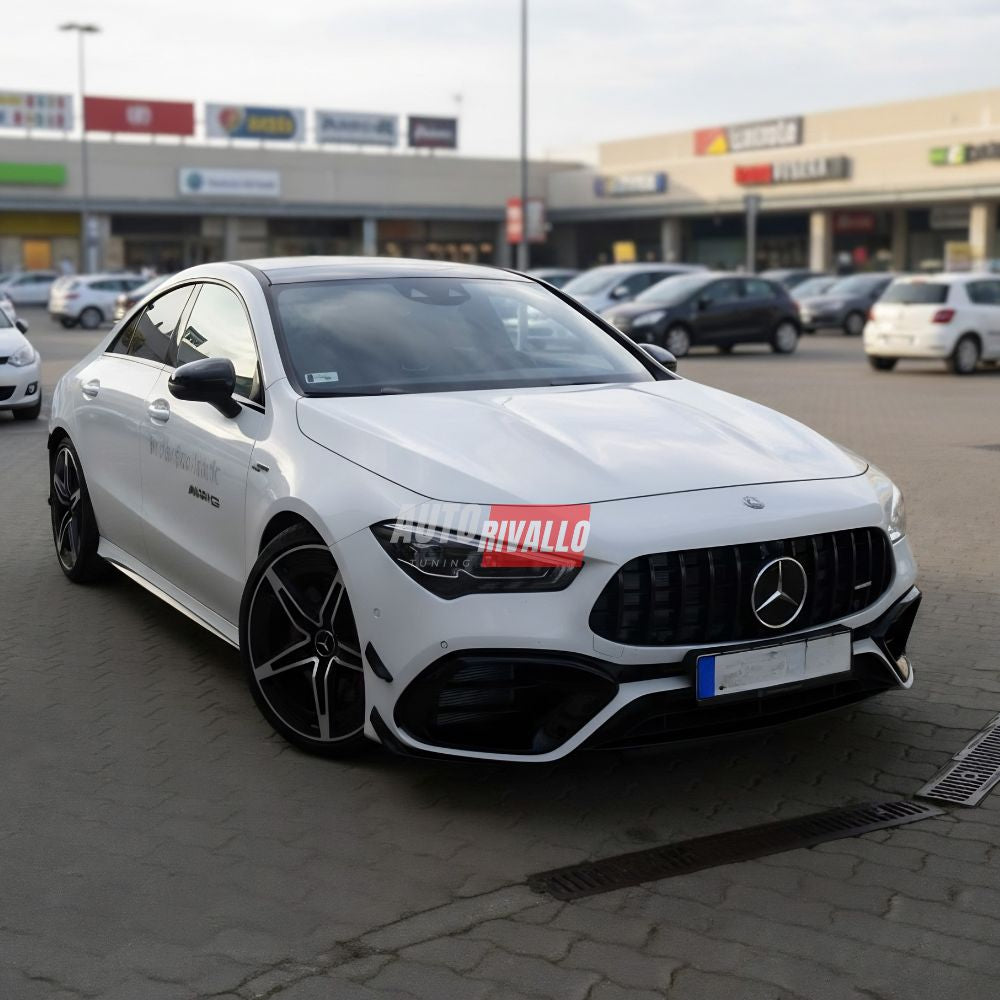 Griglia anteriore Panamericana per Mercedes CLA Shooting Brake X118 2023 angolazione laterale