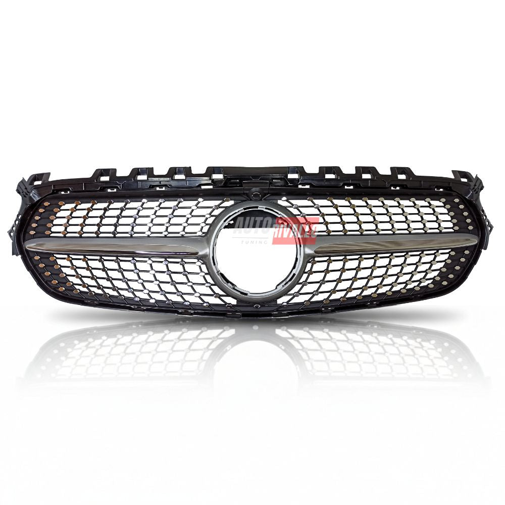 Calandra Tuning Mercedes B W247 Autorivallo - Mascherina sportiva in Argento Look