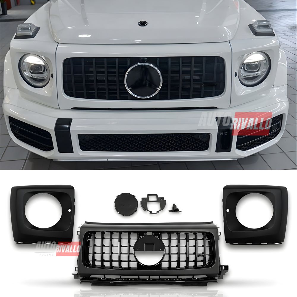 Griglia Mercedes Classe G W463 2018-2024 Panamericana Design G63 Nero Lucido