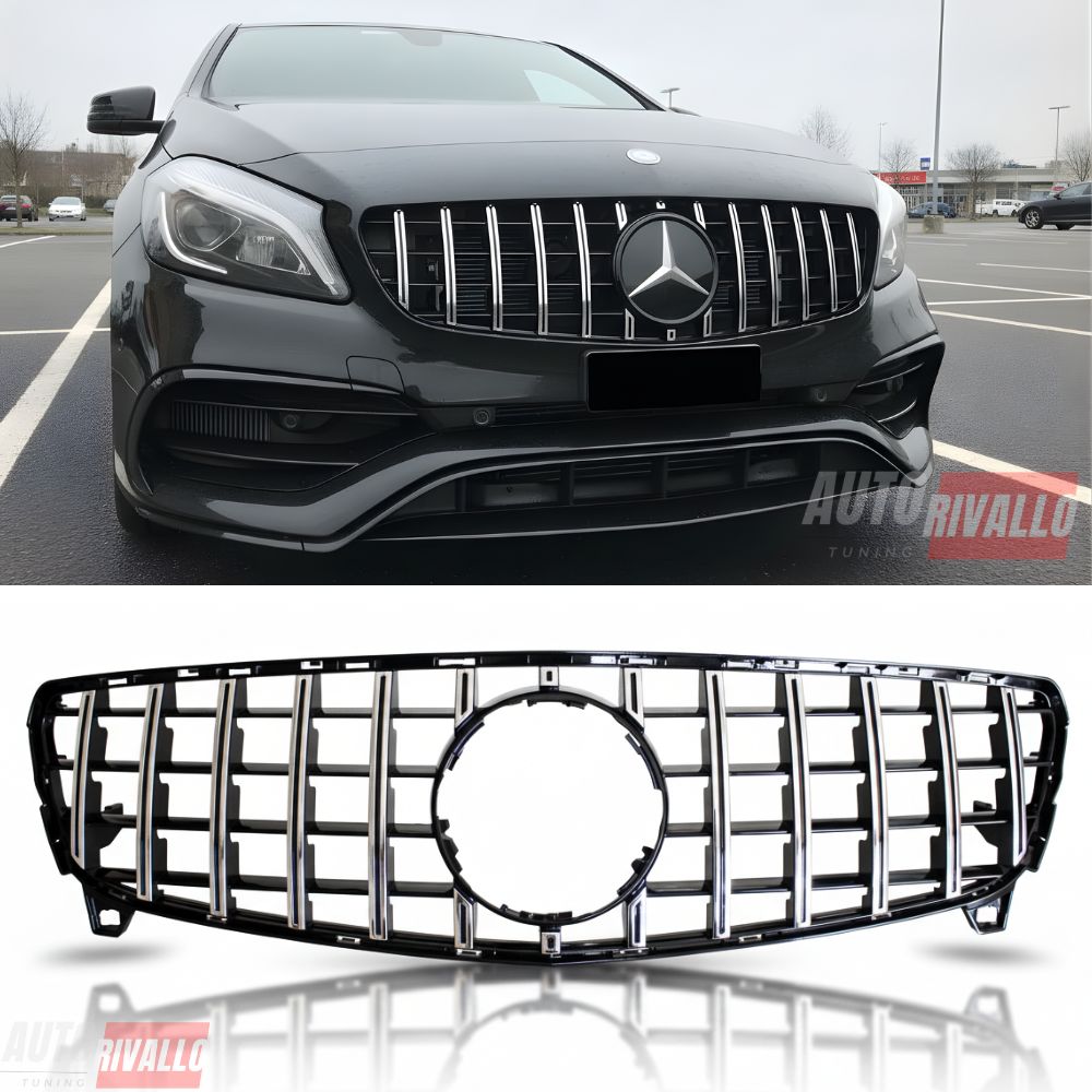 Mercedes A W176 2015-2018 Griglia Radiatore AMG GTR Look - autorivallo