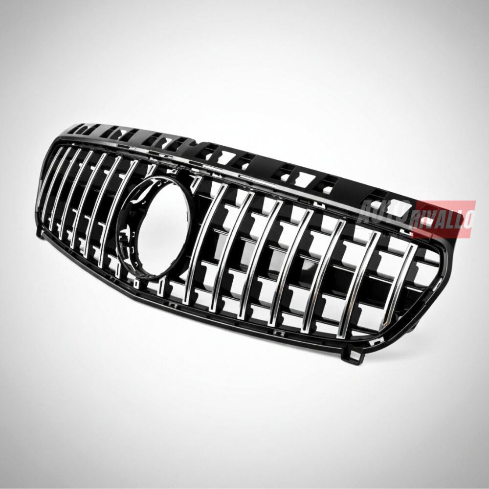 Griglia radiatore Mercedes Classe A W176 Panamericana AMG GT look nero/cromato per upgrade estetico