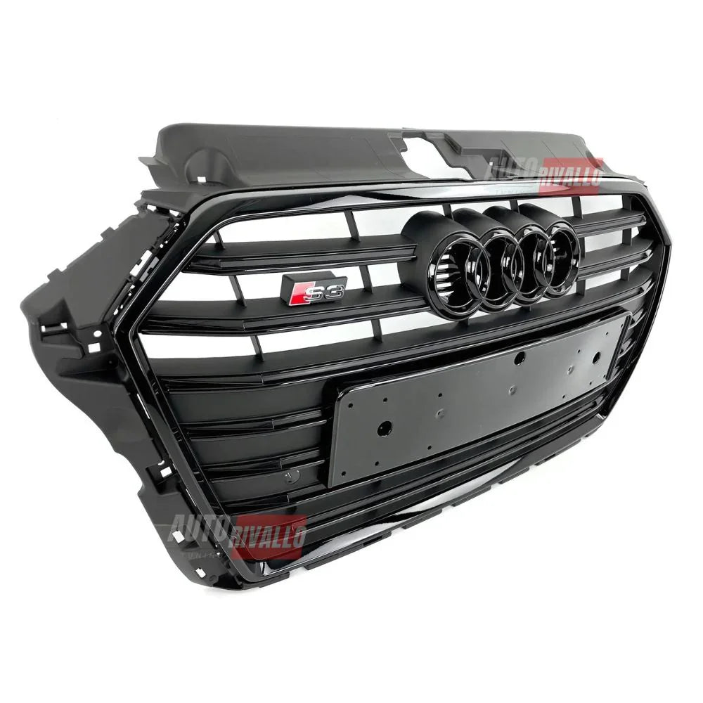 Audi A3 8V 2016-2020 Griglia Anteriore Look S3 Calandra Nera - autorivallo
