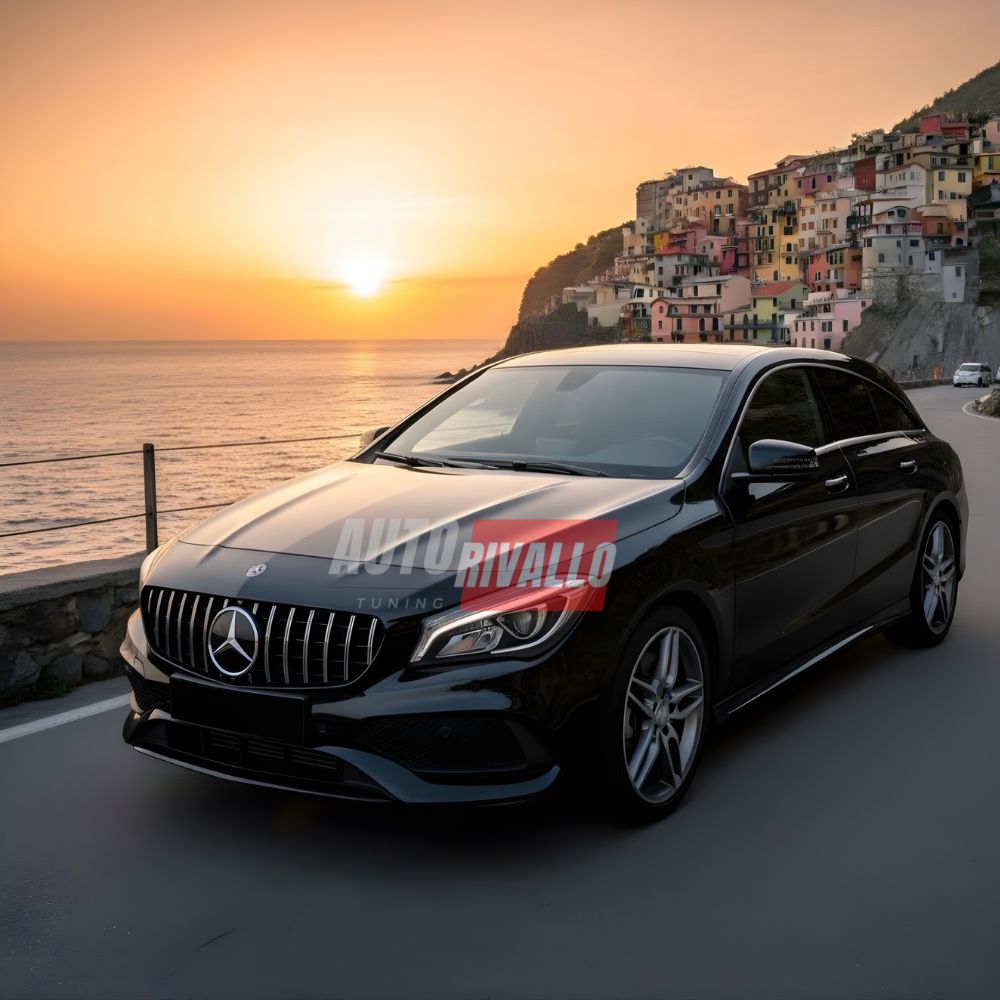 Mercedes CLA X117 con griglia anteriore GTR AMG Look cromata