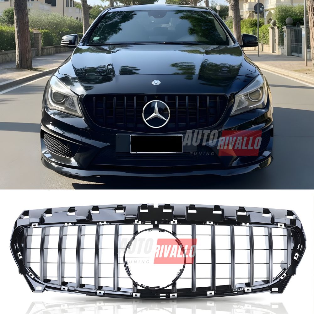 Griglia anteriore Mercedes CLA C117 (2013-2016) GTR Look panamericana nero lucido
