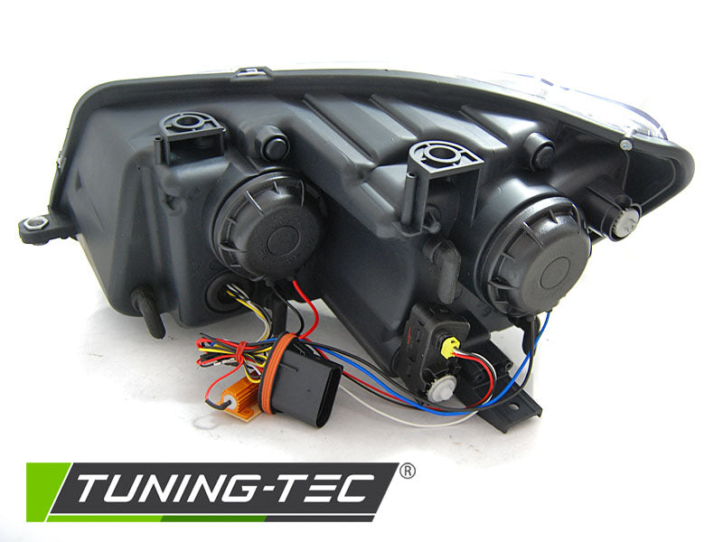 VW Touran II 2010-2015 Fari Anteriori LED DRL Nero - autorivallo