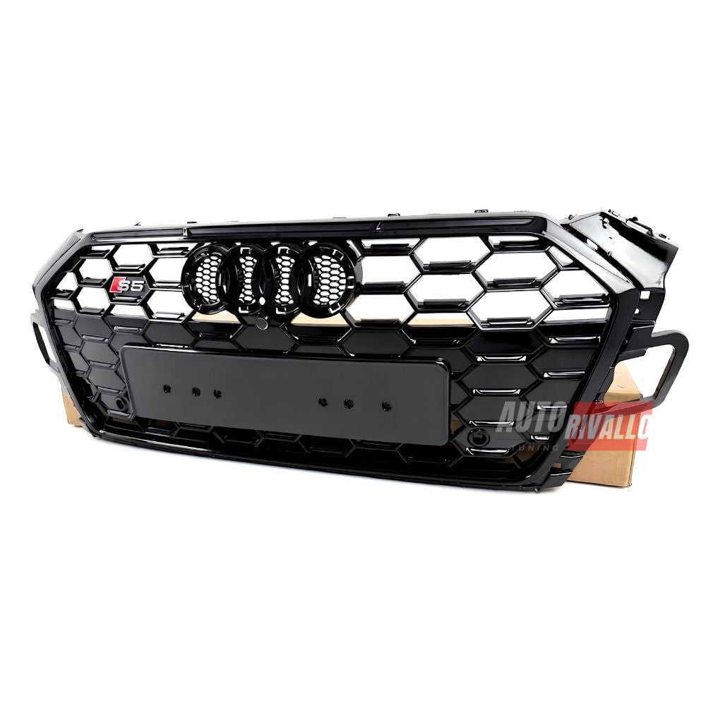 Griglia Anteriore S5 Look Audi A5 F5 Facelift 2019-2024 Nero Lucido