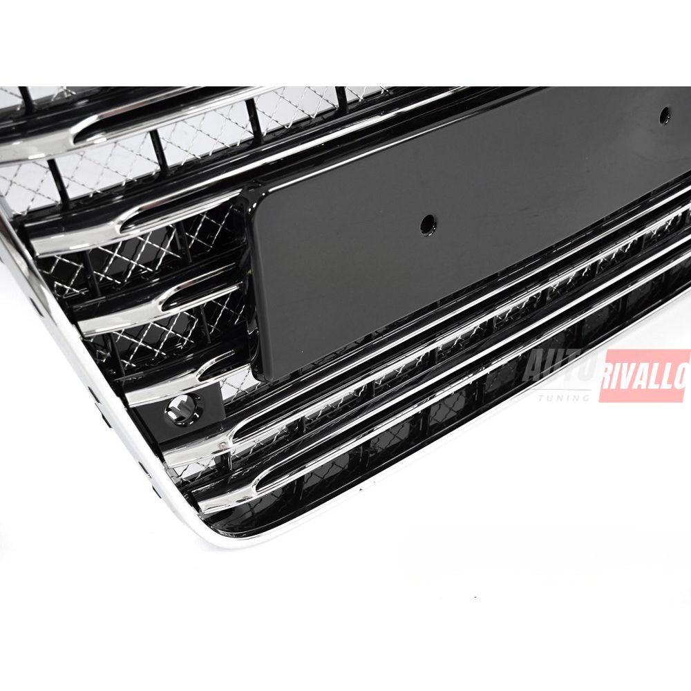 AUDI A8 D4 2009-2013 Griglia Anteriore S8 Look Nero Cromato - autorivallo