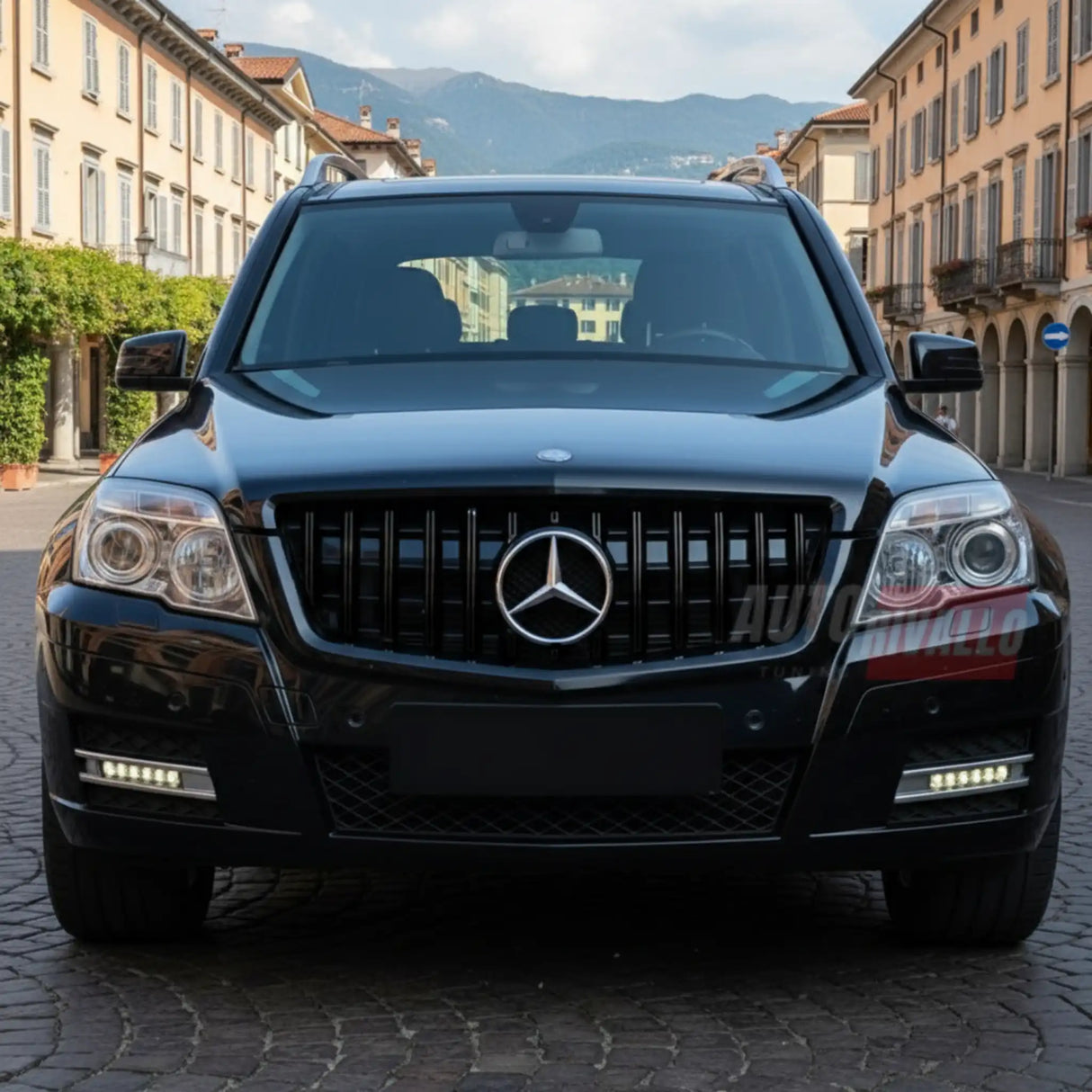 Mascherina radiatore AMG GT look in ABS per Mercedes GLK X204 pre-restyling 2008-2012