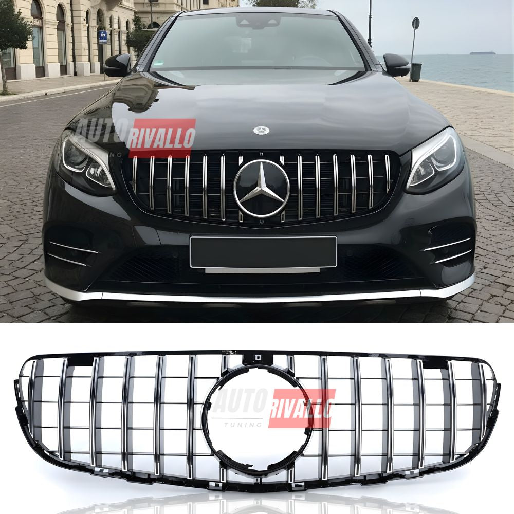 Griglia Mercedes GLC X253 2015-2019 Panamericana GT cromata. Design AMG Style premium