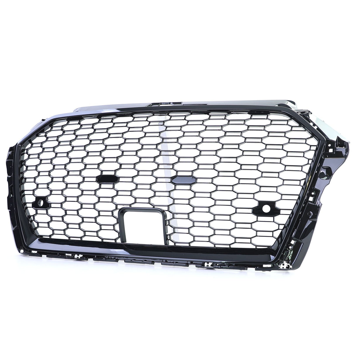 Mascherina frontale RS3 look per Audi A3 8V 2016-2020 finitura nero lucido