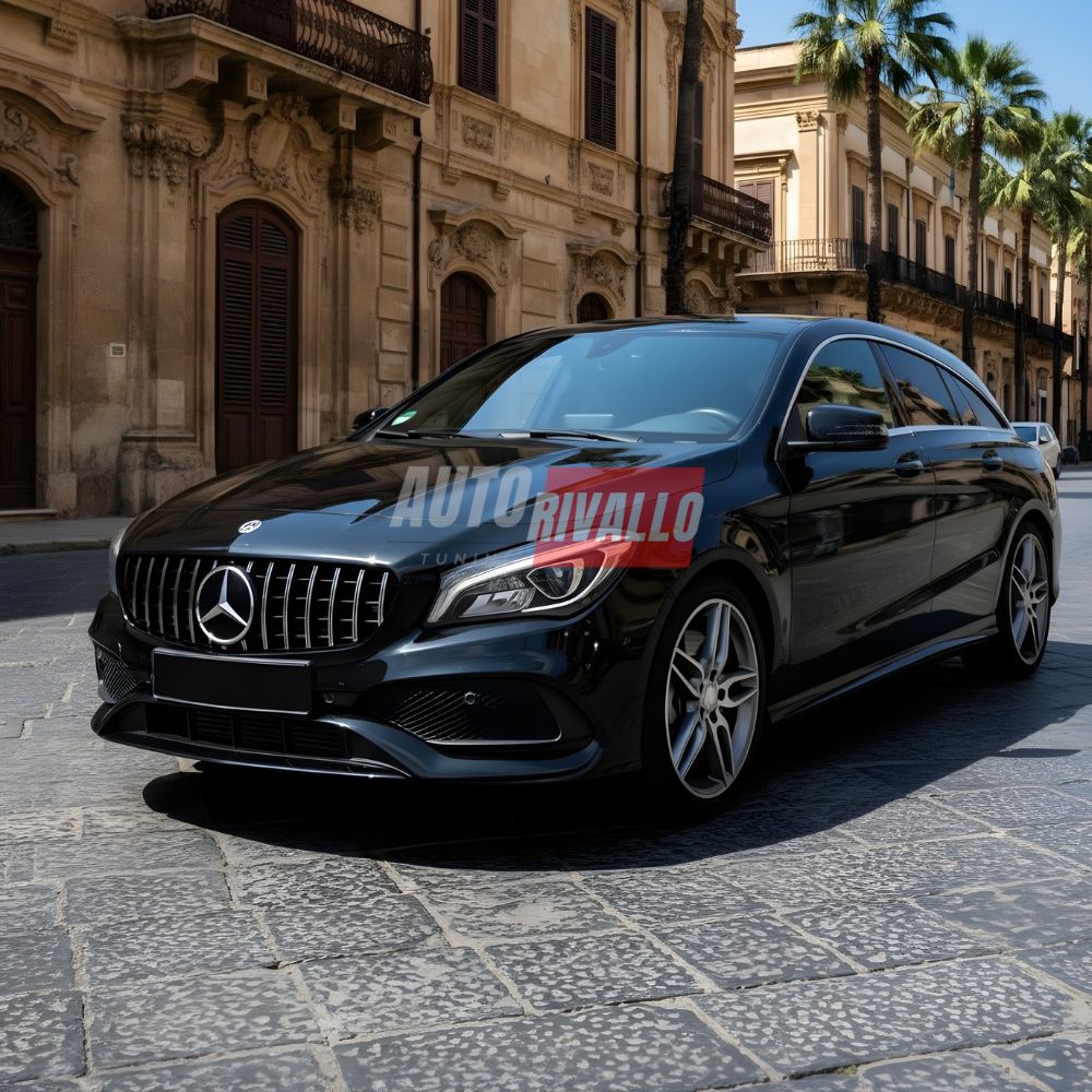 Dettaglio griglia GTR AMG Look cromata su CLA X117 2015-2019