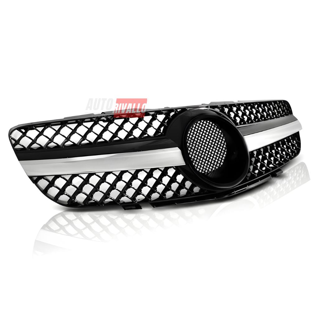 Mercedes SL R230 2001-2006 Griglia Anteriore AMG Design Nero