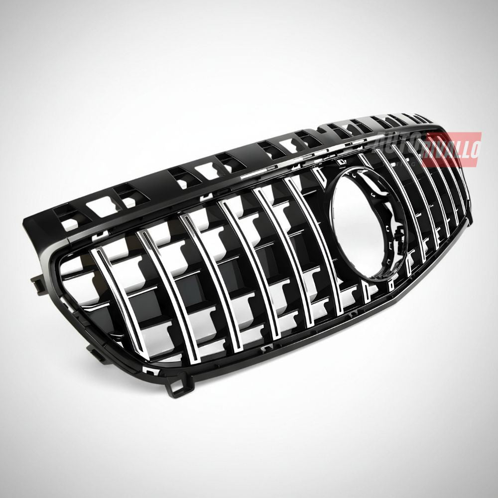 Griglia frontale Mercedes Classe A W176 stile AMG GT Panamericana nero/cromato