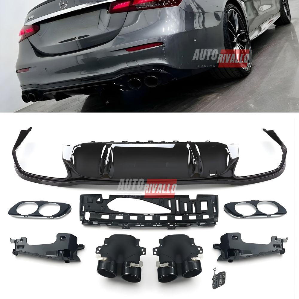 Mercedes Classe E W213 Berlina 2020-2023 Diffusore AMG E55 Look