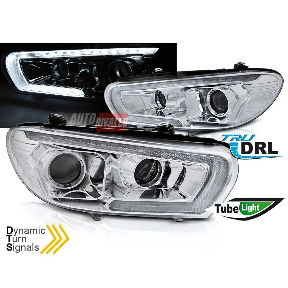VW Scirocco 08-14 Fari Anteriori LED DRL Con Frecce Dinamiche - autorivallo