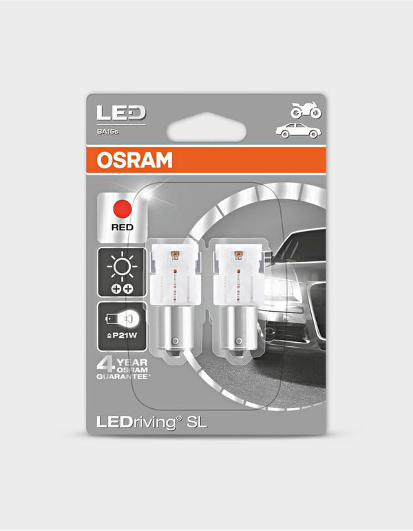 P21W Osram Lampadine LEDriving® Luci Stop Rossi