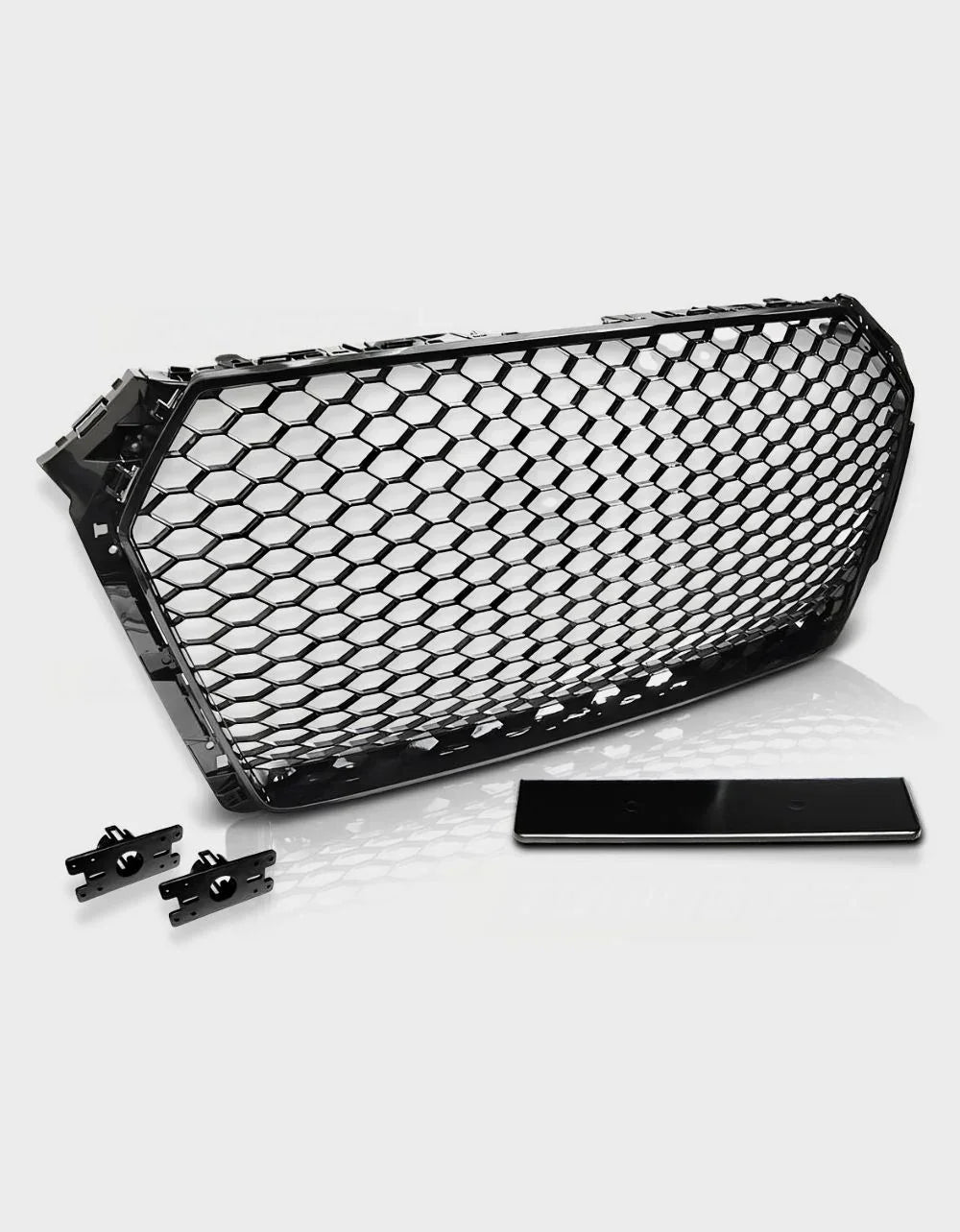Audi A4 B9 2015-2019 Griglia Radiatore RS4 Look Nero Lucido - autorivallo