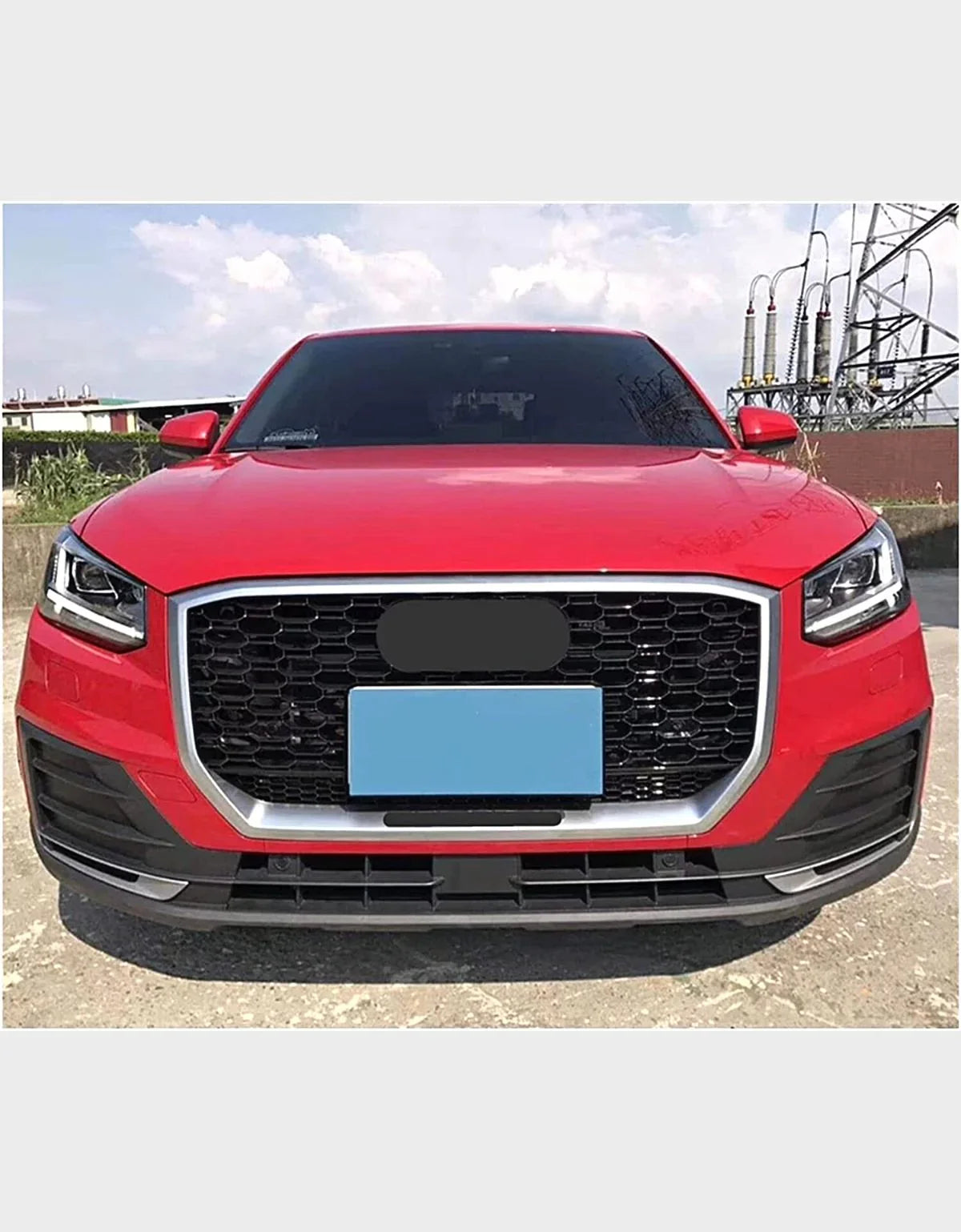 Audi Q2 2016-2020 Griglia Radiatore Ottica RSQ2 Nero Argento - autorivallo